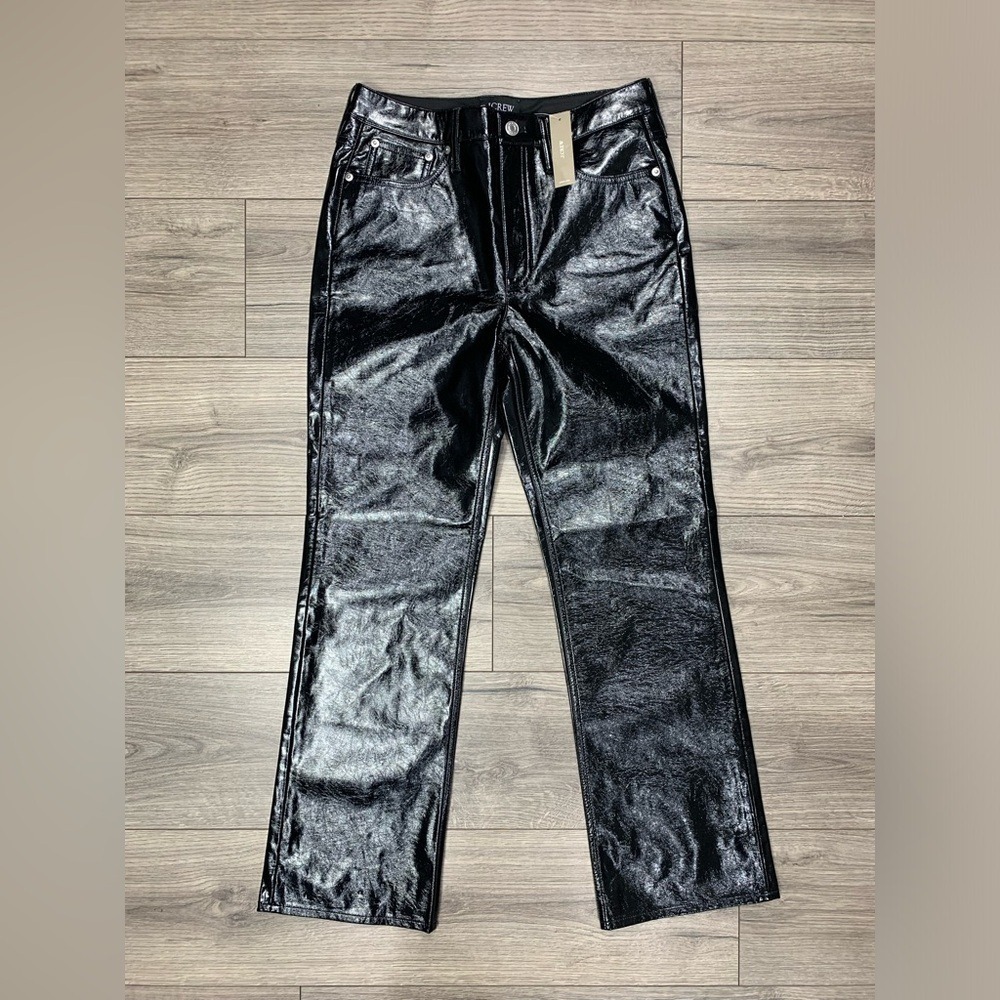 J. Crew Collection Faux Patent leather pants size 27 (BU144) NWT